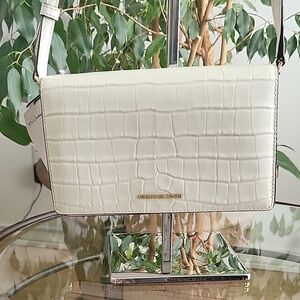 Michael Kors Cream Crossbody Bag with Minimalist Design